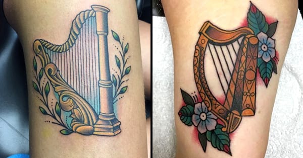 Guinness Brand Identity  Irish tattoos Irish harp tattoo Celtic tattoos  for men