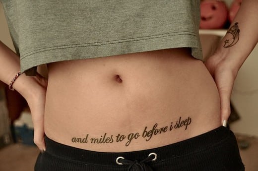 PELVIC TATTOO My second tattoo got matching tattoo with my cousin who is  like my sister Our favorite quote Live Laug  Pelvic tattoos Matching  tattoo Tattoos