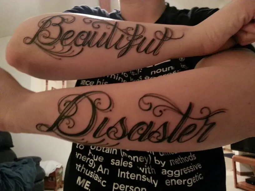 beautiful disaster script tattooTikTok Search