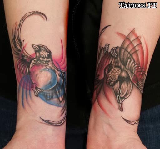 Good versus Evil Scale Tattoo by Clod the Ripper TattooNOW