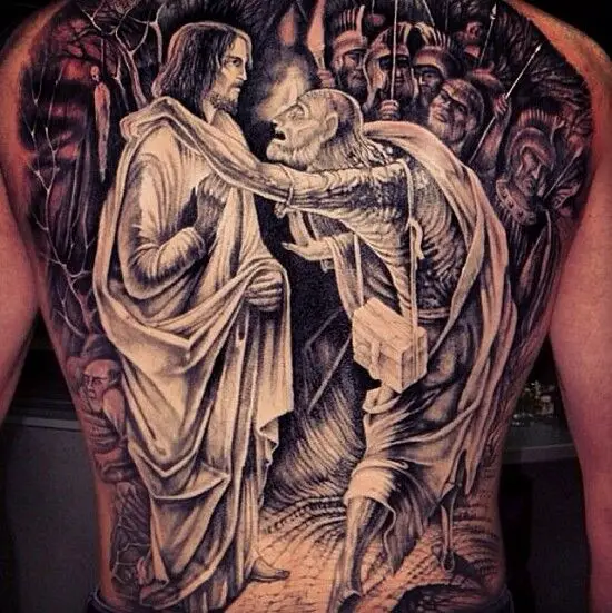 Discover more than 69 good vs evil back tattoos in.eteachers