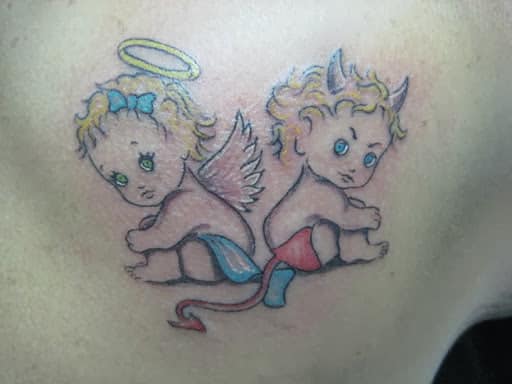 7 Outstanding Torn Between Good And Evil Tattoo  Psycho Tats