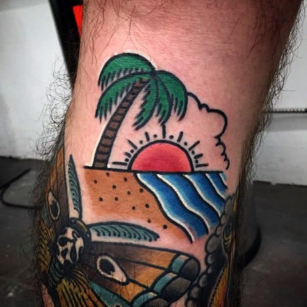 Beautiful Ocean Sunset  ONE DAY Tattoo Studio