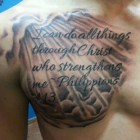 I can do all things through Christ who strengthens me  tattoo quote  download free scetch