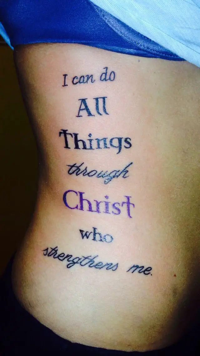 i can do all things through christ who strengthens me tattoo in hebrew