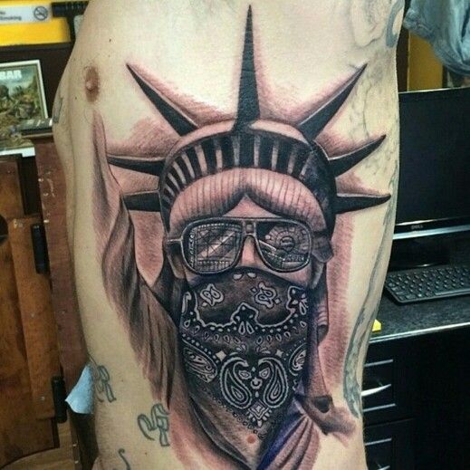 Statue of Liberty sleeve tattoo by Paul Booth  Tattoos