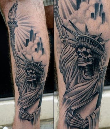 70 Statue Of Liberty Tattoo Designs For Men  New York City  Statue of liberty  tattoo Liberty tattoo Tattoo designs men