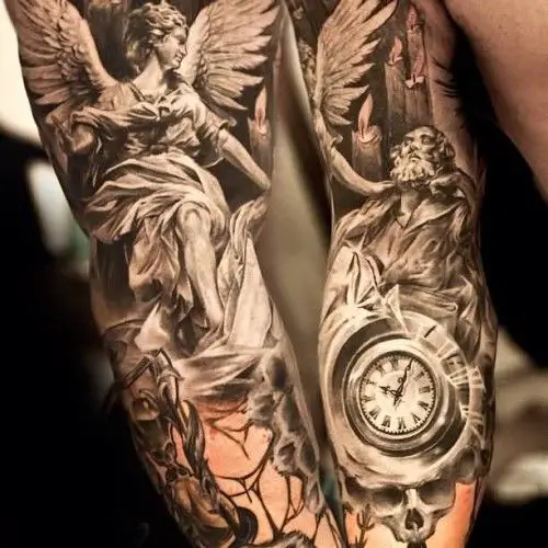 The Internets Top 10 Angel Sleeve Tattoos Design Press