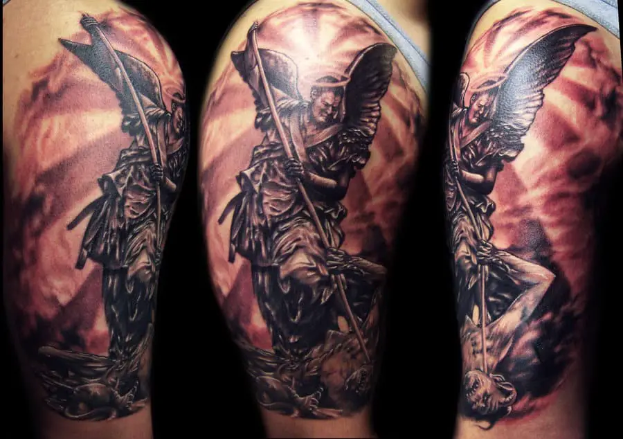 10 Best Warrior Protector Guardian Angel Tattoo Ideas That Will Blow Your  Mind  Outsons