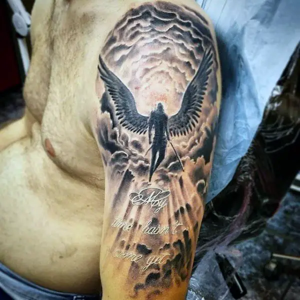 The Internets Top 10 Angel Sleeve Tattoos Design Press