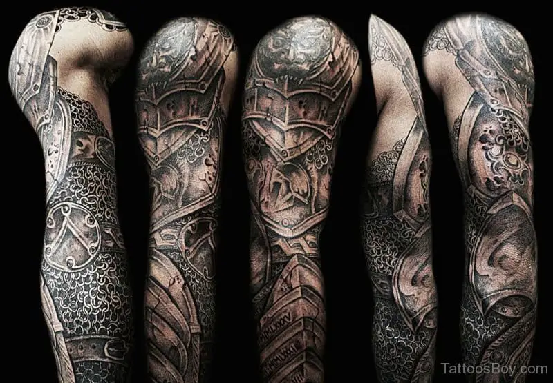 angel armor tattoo