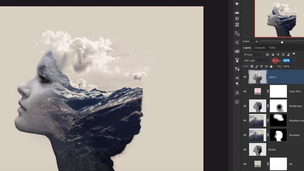 17 Step by Step Double Exposure Effect Tutorial in Adobe Photoshop