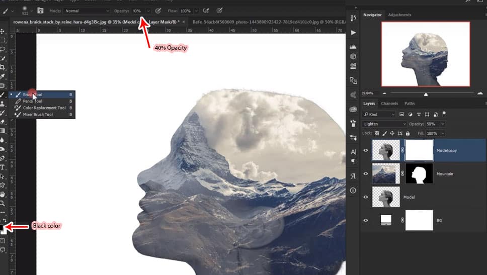 17 Step by Step Double Exposure Effect Tutorial in Adobe Photoshop