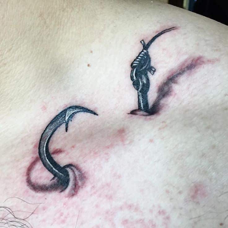 Aggregate more than 76 simple fish hook tattoo best  thtantai2