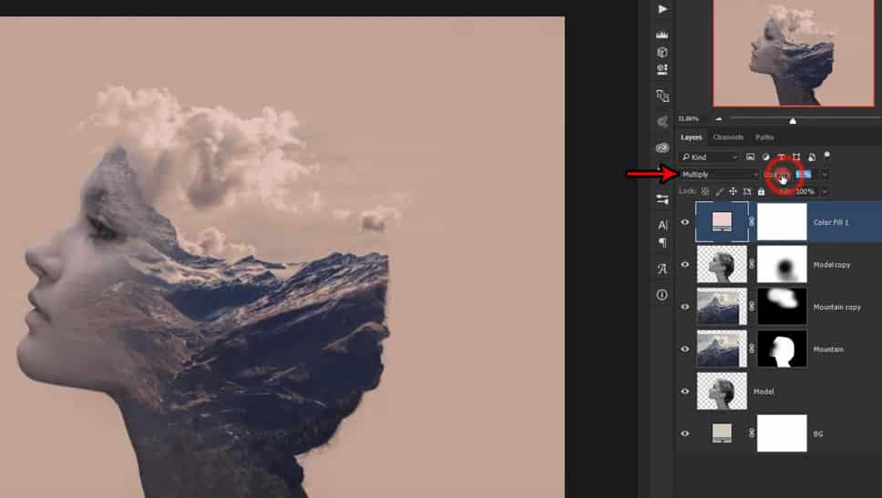 17 Step by Step Double Exposure Effect Tutorial in Adobe Photoshop