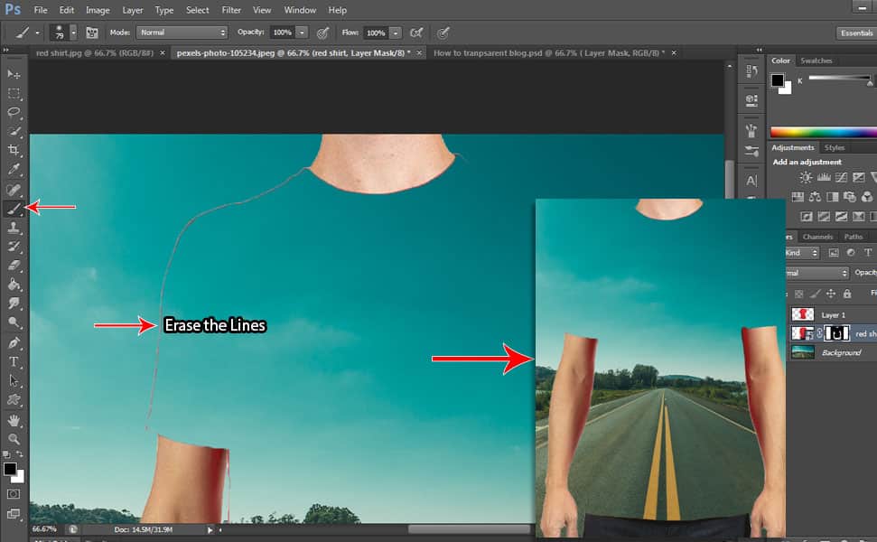 13 Step by Step Transparent Clothes Effect Tutorial in Photoshop