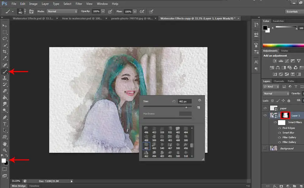 How to Create a Watercolor Effect - 11 Steps Photoshop Tutorial