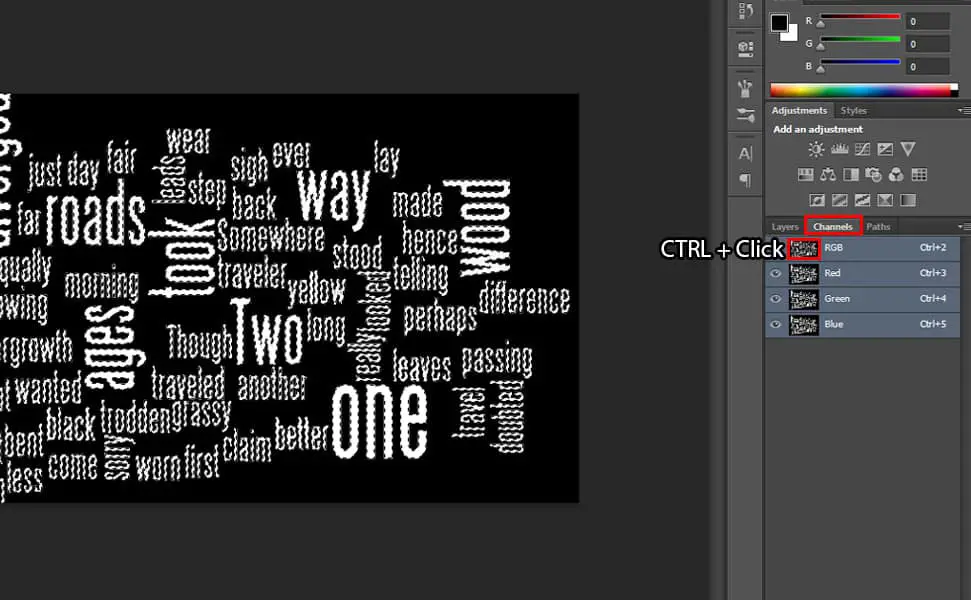 22 Step by Step Word Cloud Effect Tutorial in Photoshop