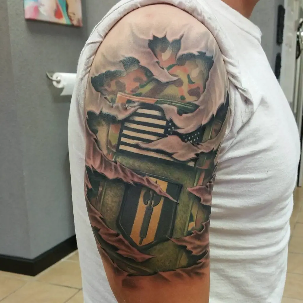 US Airborne Forearm Tattoo  Veteran Ink