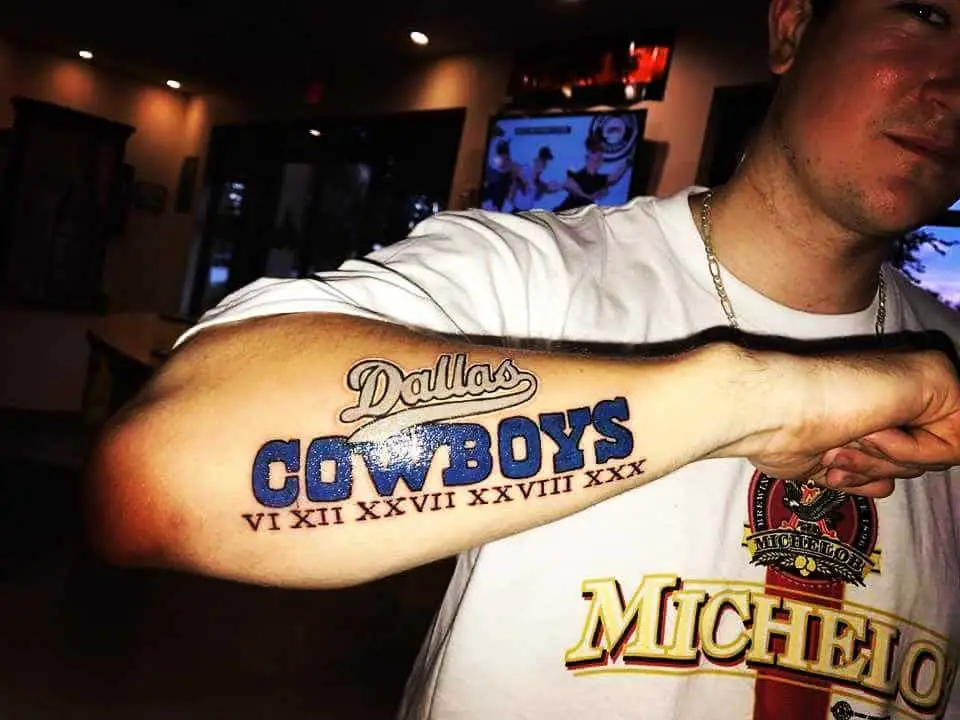 Five Rings Dallas Cowboys Tattoo