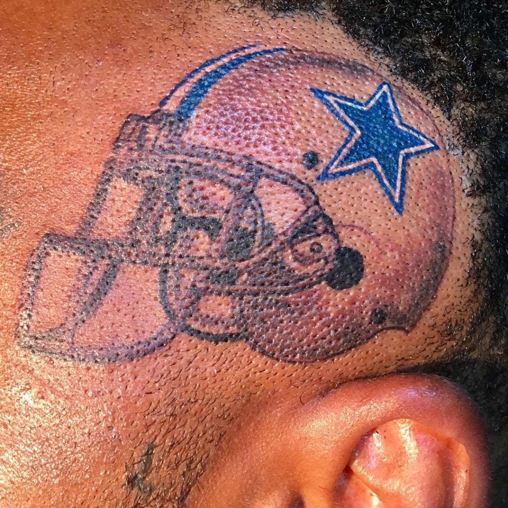 Head tattoo Dallas Cowboys Tattoos
