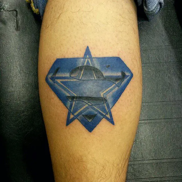 Superman Dallas Cowboys Tattoo