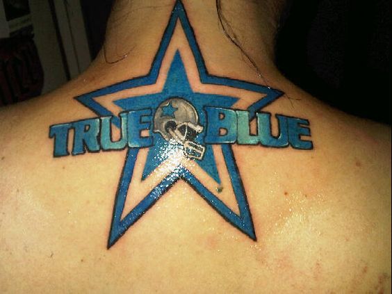 True Blue Dallas Cowboys Tattoo