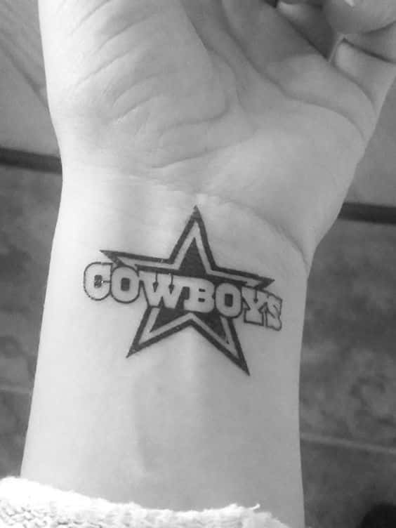Wrist Dallas Cowboys Tattoo