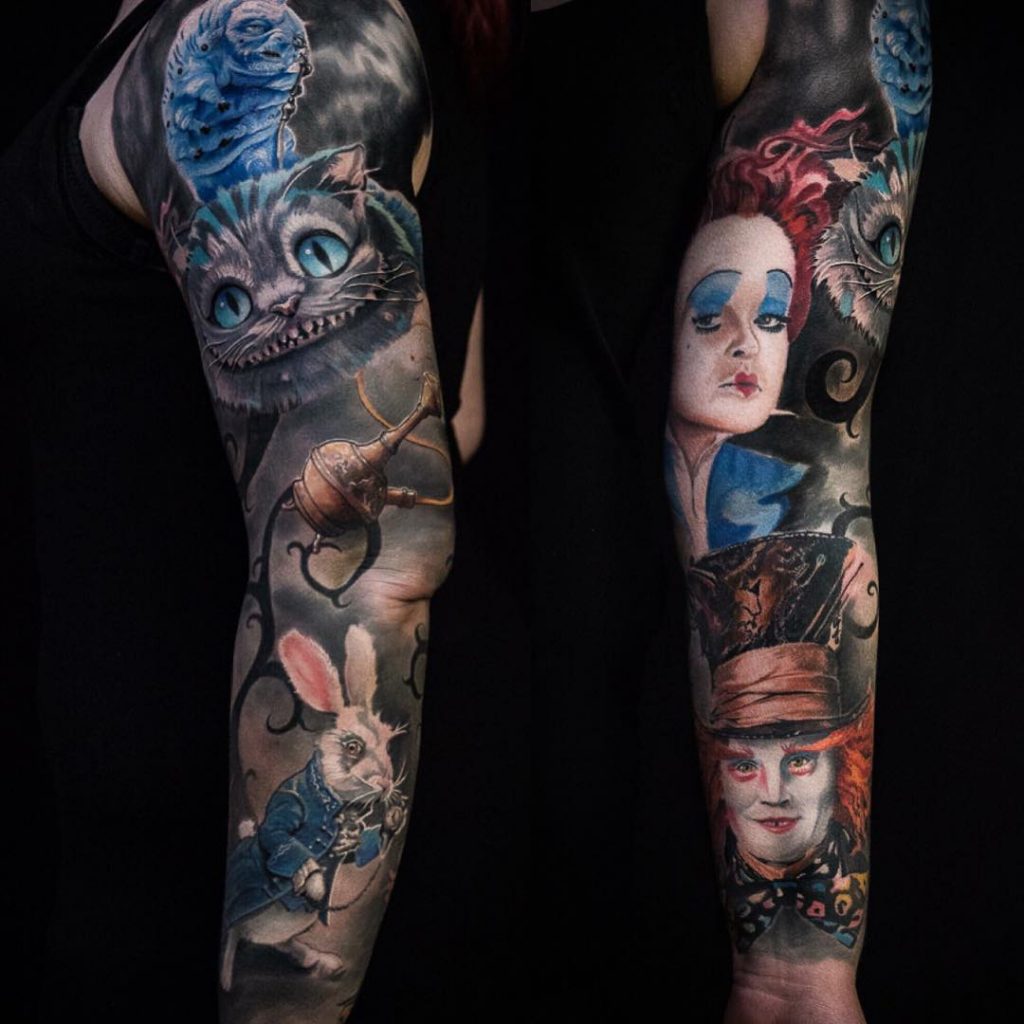 Alice in Wonderland Tattoos