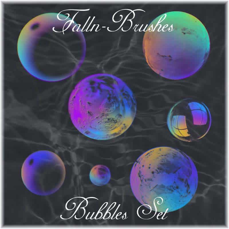 Bubbles Set free photoshop brushes