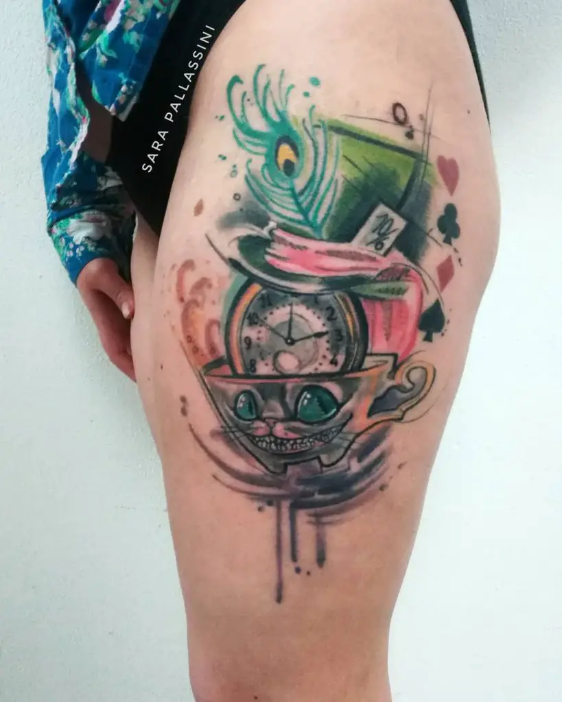 36 Thought Provoking Alice in the Wonderland Tattoos