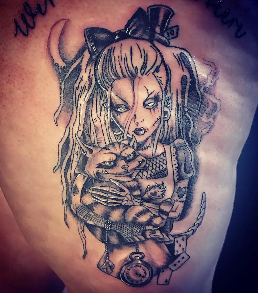 Evil ALice in WOnderland Tattoos