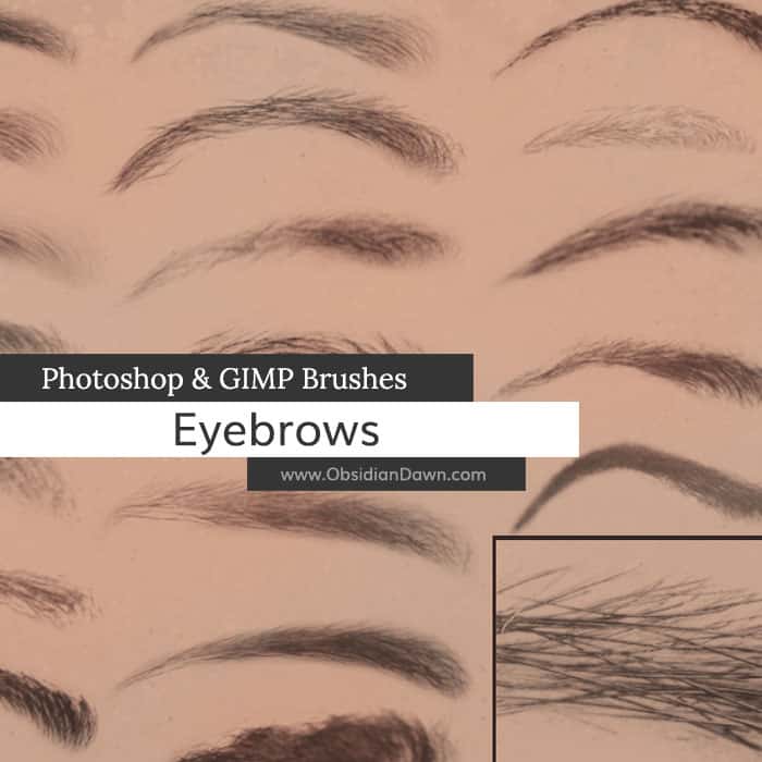 Eyebrows Brushes free photoshop brushes