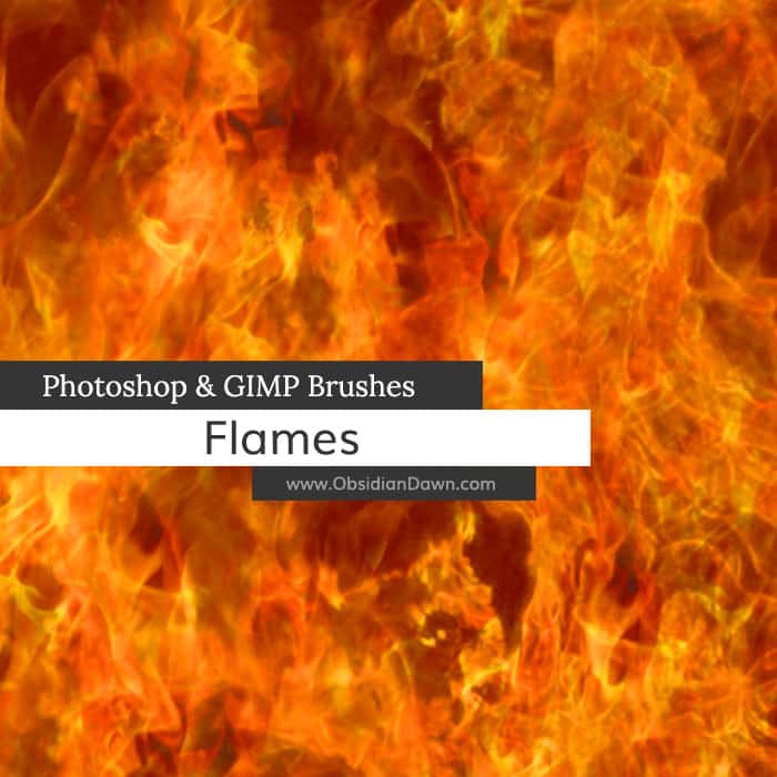 Flames free photoshop brushes