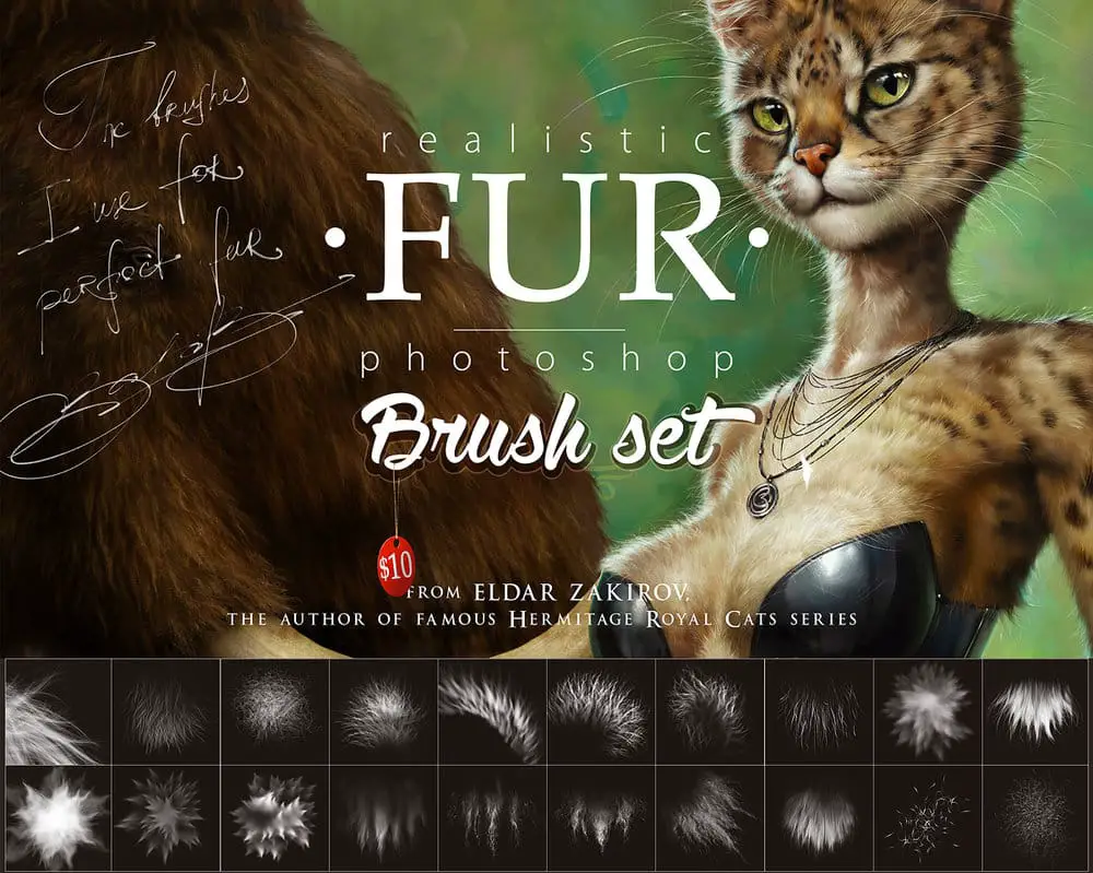 Fur Brush Set free photoshop brushes