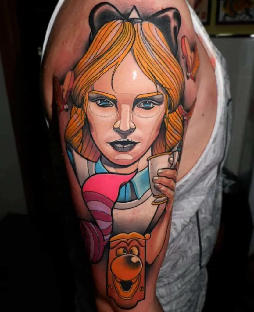 Grown Up Alice in Wonderland Tattoos