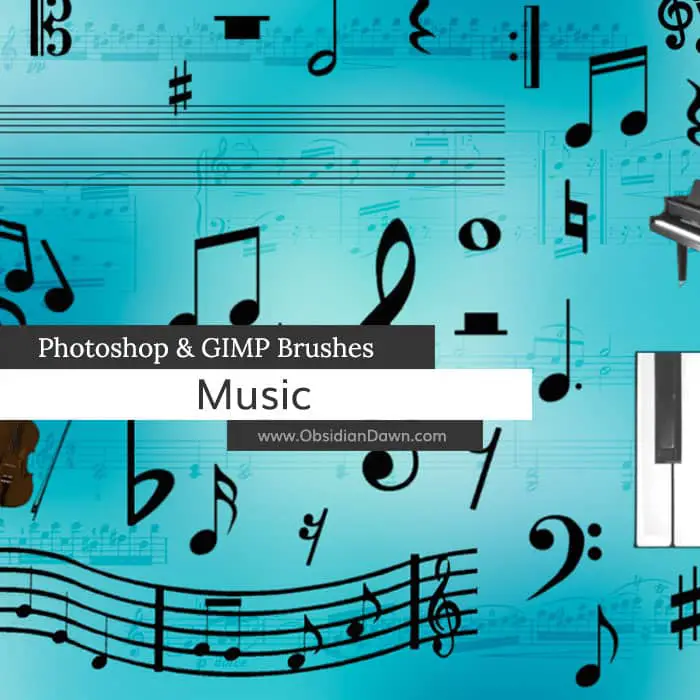 Music Brushes free photoshop brushes