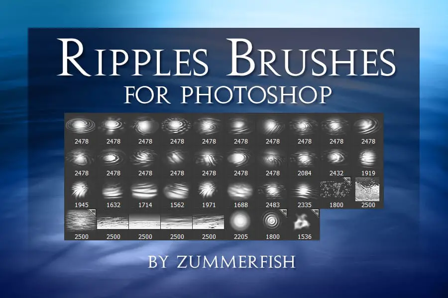 Ripples Brushes free photoshop brushes