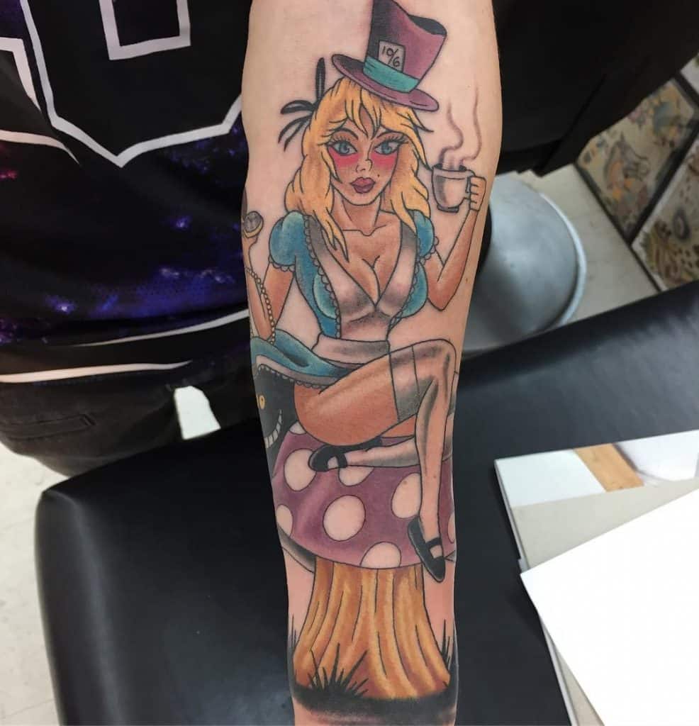 Sexy ALice in wonderland Tattoos