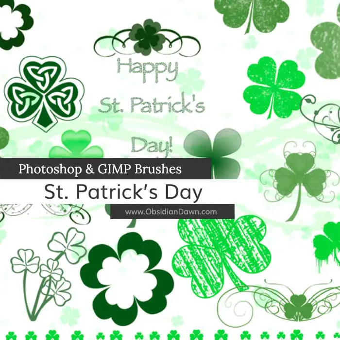 St. Patrick's Day Brushes free photoshop brushes