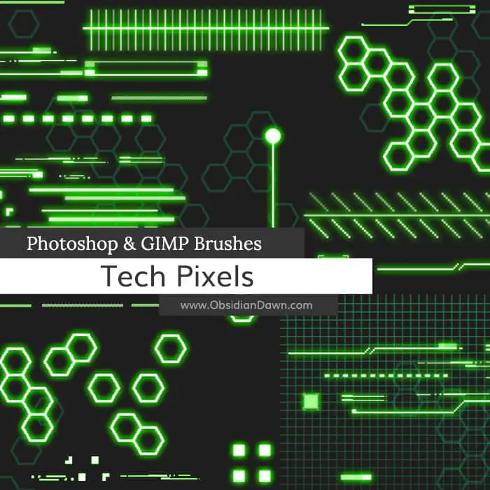 Tech Pixels free photoshop brushes