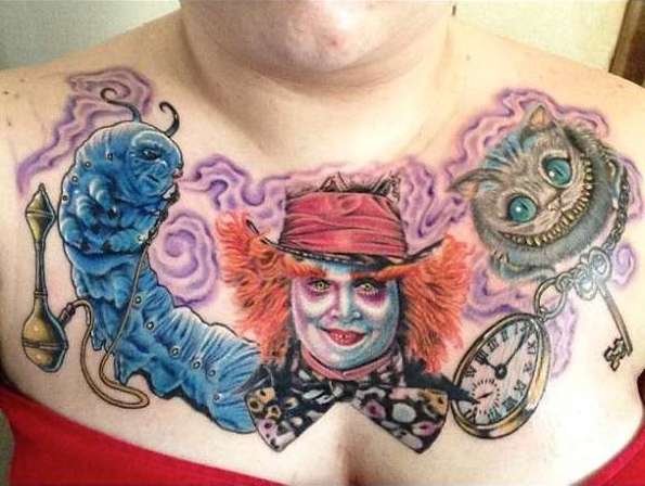 Tim Burton's Alice in Wonderland Tattoos