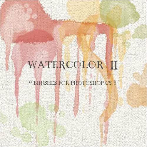 Watercolor Brushes free photoshop brushes