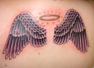 Angel tattoo designs for ladies